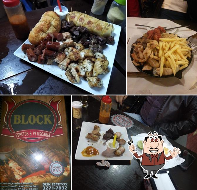 Comida em Block Espetos & Petiscaria