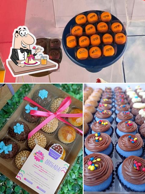 Amo Brigs serve uma seleção de sobremesas