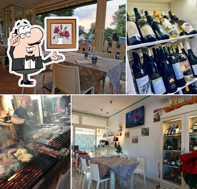 Gli interni di Teste & Lische - Pescheria e cucina