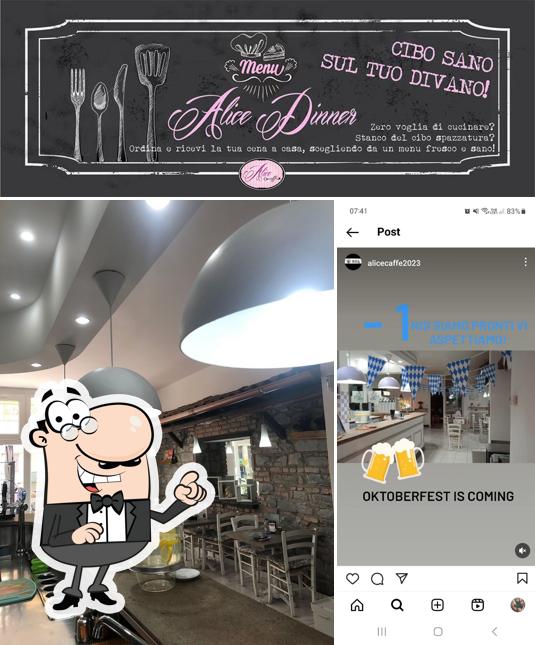 Gli interni di Alice caffe