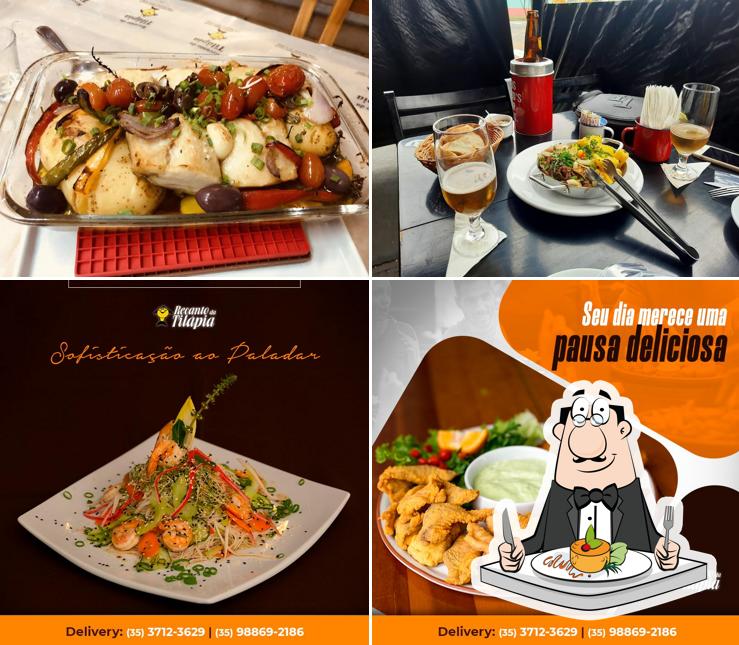 Platos en Recanto da Tilápia