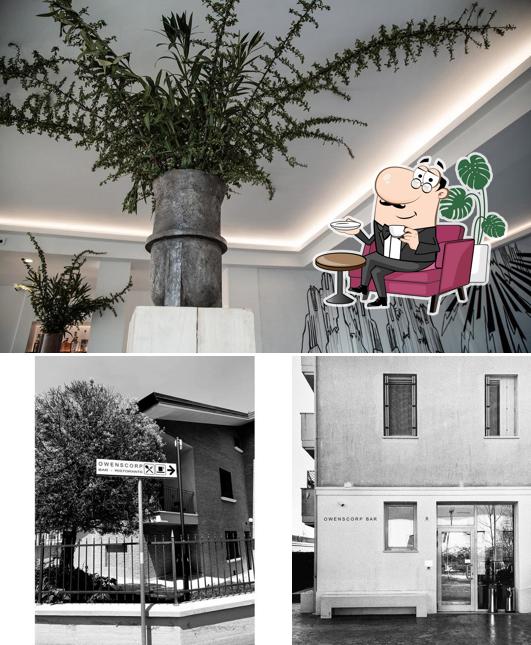 Questa è la immagine che presenta la interni e esterno di Owenscorp Bar