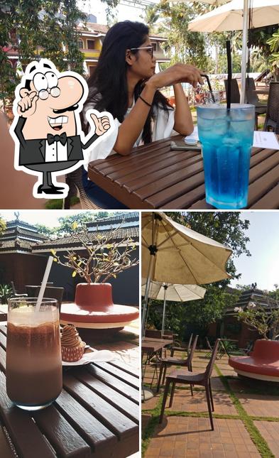 Take a seat at one of the tables at Bay Tree Café