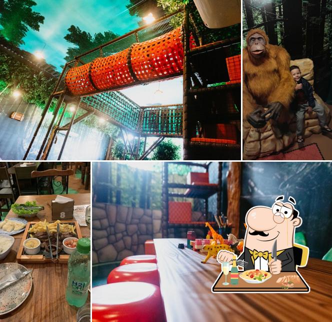 Comida em Orangotango Restaurante Temático