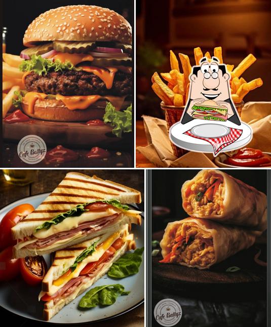 Club sandwich at Cafe Ballyz