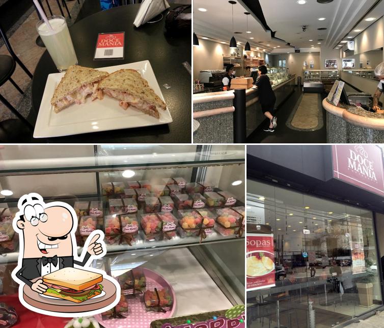 Peça um sanduíche no Doce Mania