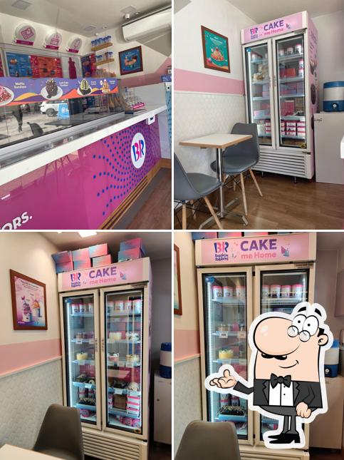 The interior of Baskin Robbins