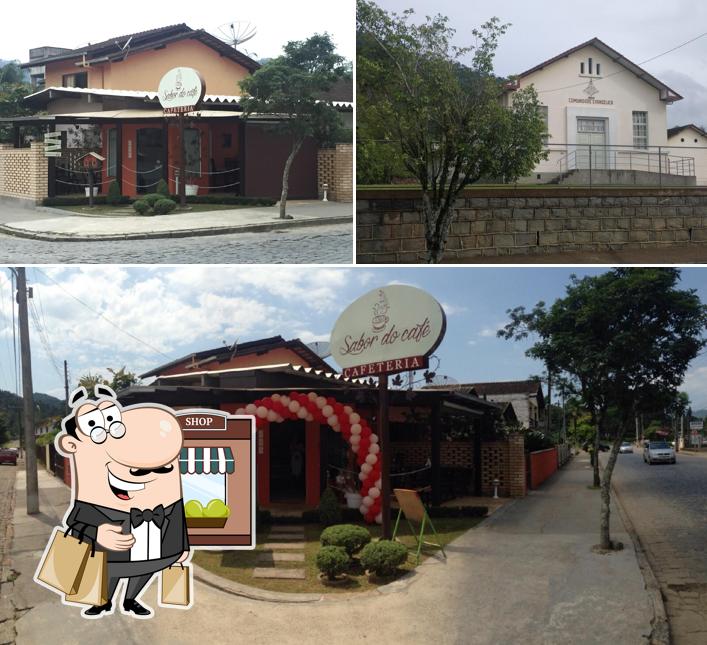 O exterior do Sabor do Café