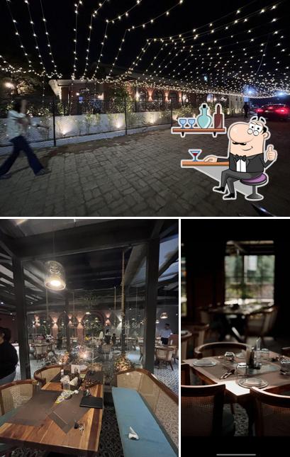 The restaurant's interior and exterior