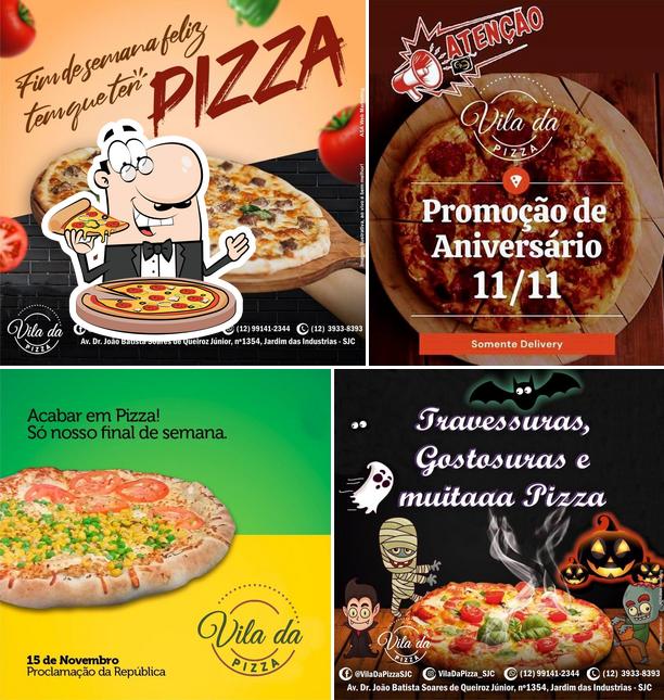 Peça pizza no Vila da Pizza SJC
