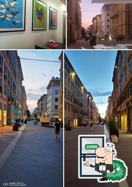 Goditi la vista dall'area esterna di Caffè Corso Garibaldi 134