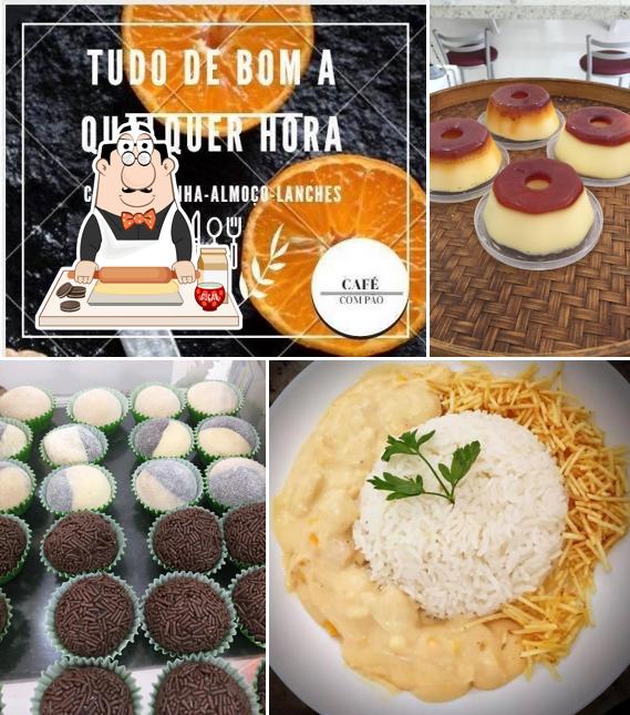 Café com Pão Lanchonete serve uma gama de pratos doces