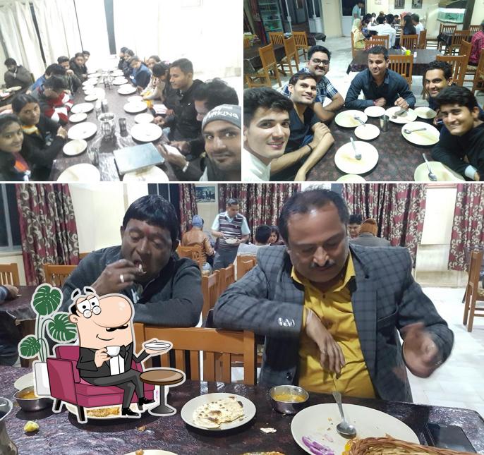 Hotel Rudraksh is distinguished by interior and dining table