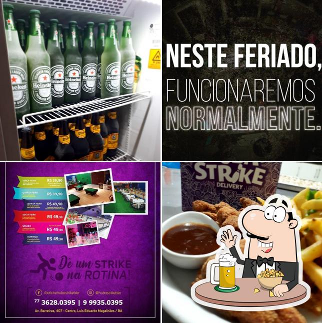 Desfute uma tulipa de cerveja leve ou escura