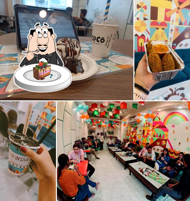 Chocolate cake at Coco Chocolate Company Mathura