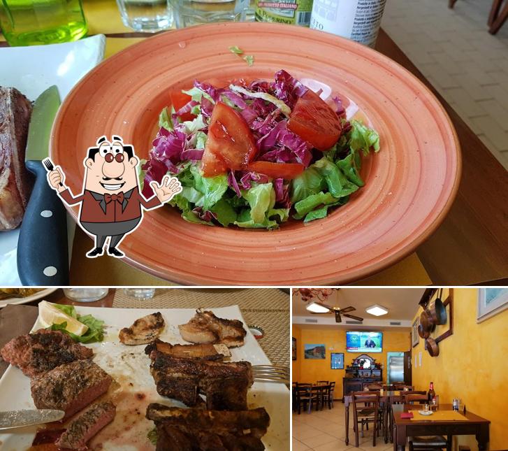 Ristorante trattoria le Piastre si caratterizza per la cibo e interni