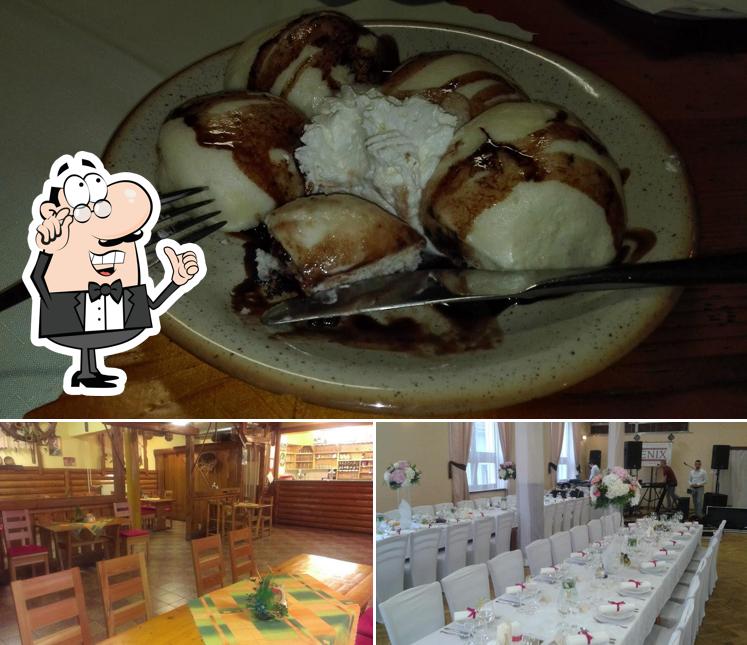 La photo de la intérieur et fruit de mer de Reštaurácia RAJ’s