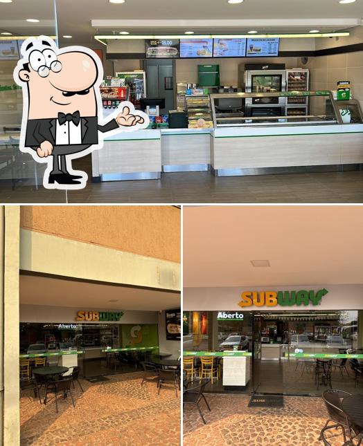 Veja imagens do interior do Subway Unigran
