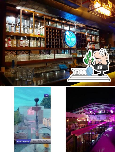 Check out how The Reef Cafe & Skylounge looks outside