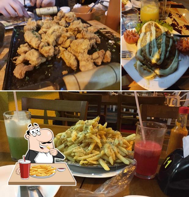 Batata frita em Pão com Ovo Sanduicheria