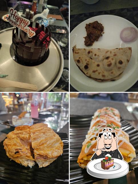 Chocolate cake at Project Charcoal Rooftop Restaurant