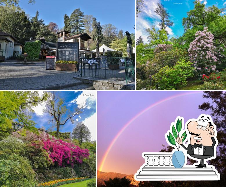 Puoi goderti l'aria fresca da seduto all'esterno di Cafè & Bistrot - Villa Taranto - Pallanza (vb)