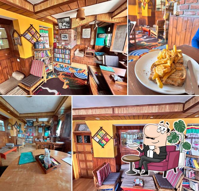 Take a seat at one of the tables at Crepe Pancake