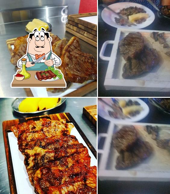 Costelas de porco em Carne com Mandioca