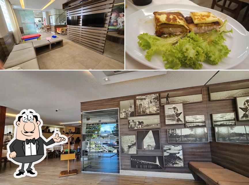 Sente em uma das mesas no Amazônico Peixaria Regional