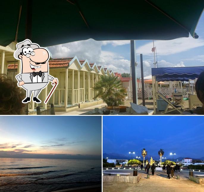 Goditi la vista dagli esterni di Bagno Montecristo Levante