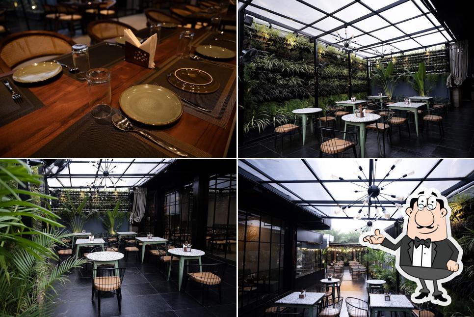 The interior of Temple Tree Pure Veg Restaurant