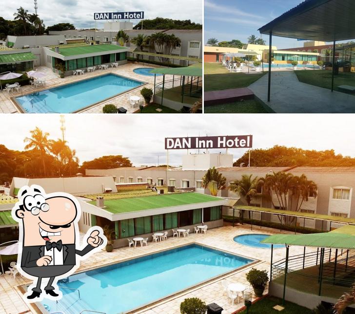 O exterior do Hotel Dan Inn Uberaba & Convenções