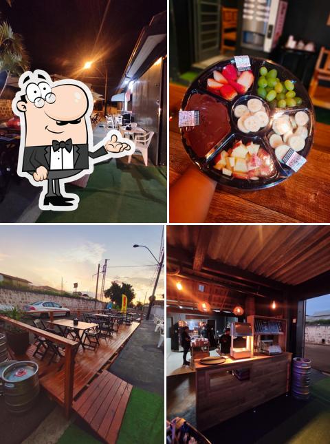 O interior do NaBrasa Burger