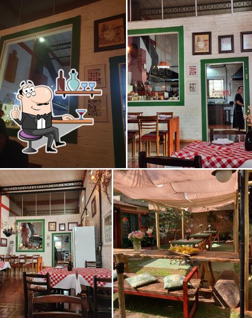 O interior do Pomodorini Ristorante