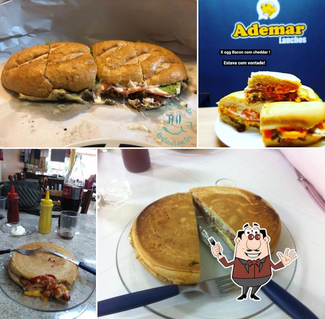 Sanduíche de carne de porco desfiada em Ademar Lanches