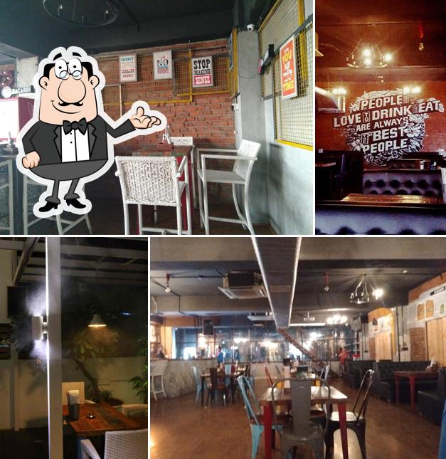 The interior of Up & Above