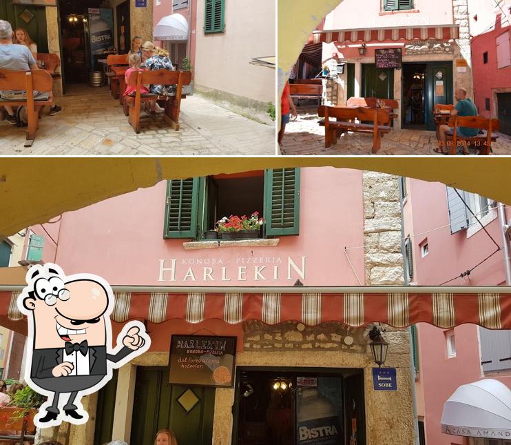 Gli interni di Konoba Pizzeria Harlekin