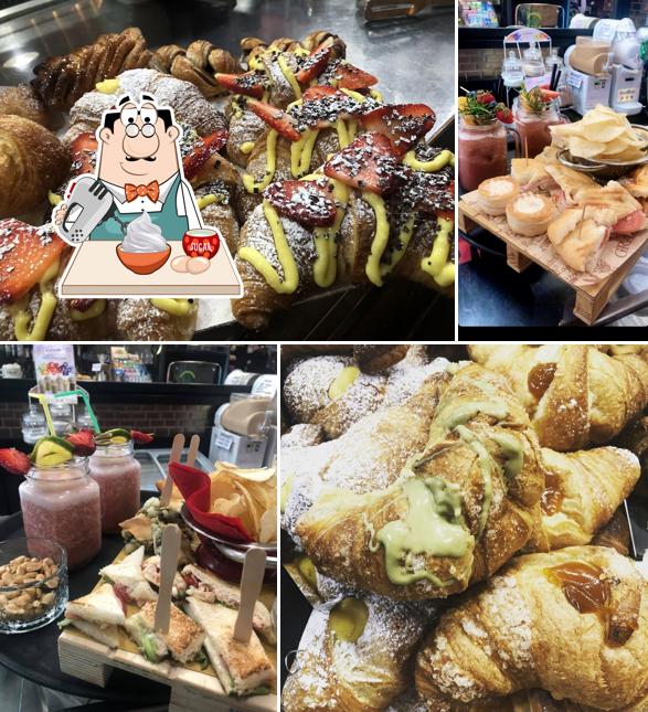 La Caffetteria serve un'ampia varietà di dolci