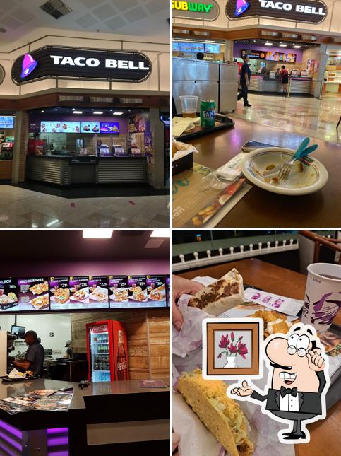 Sente em uma das mesas no Taco Bell Bourbon Shopping São Paulo