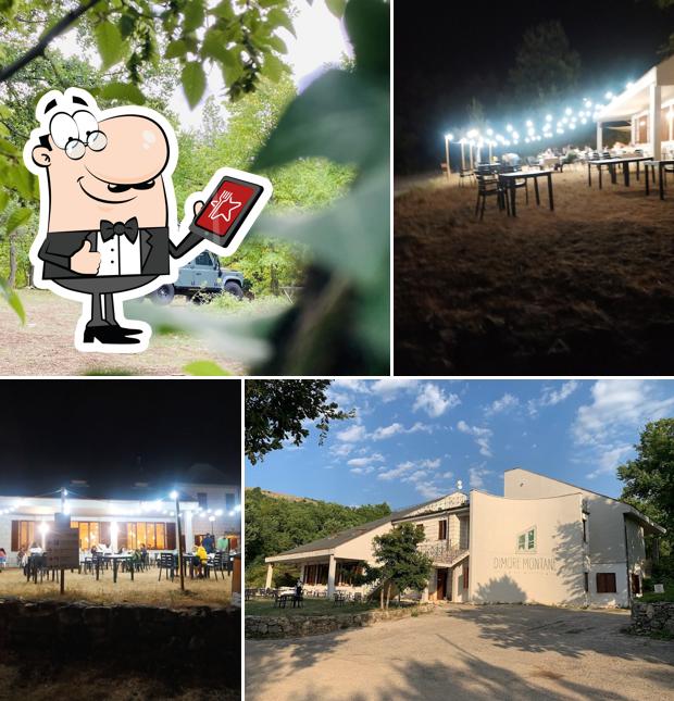 Puoi goderti l'aria fresca da seduto all'esterno di Dimore Montane camping • glamping • b&b • ristorante