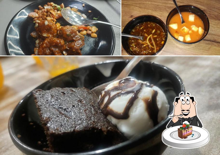 Chocolate cake at Pizza Zone