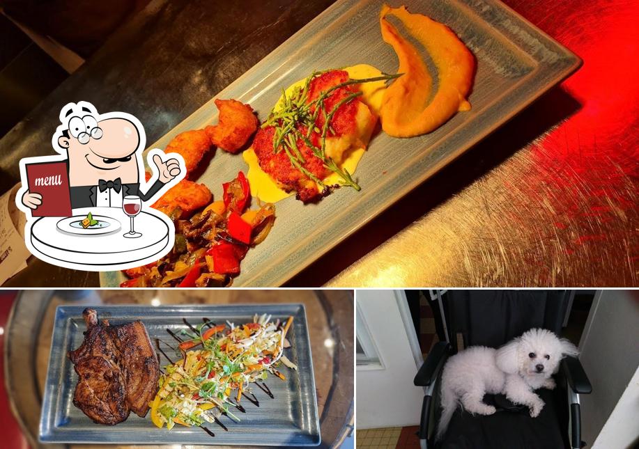 Nourriture à Restaurant Les briques Rouges