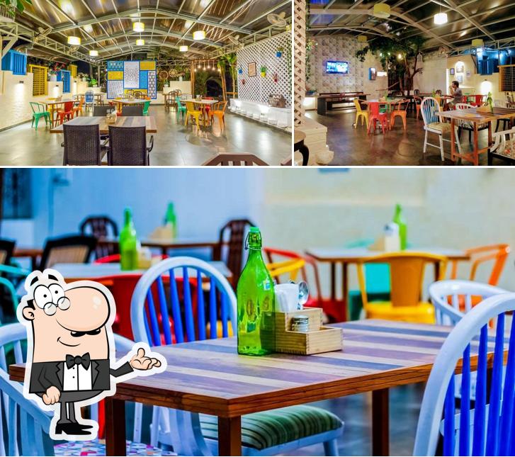 The interior of O'LEAF Taste Ka Tadka. Multicuisine Restaurant