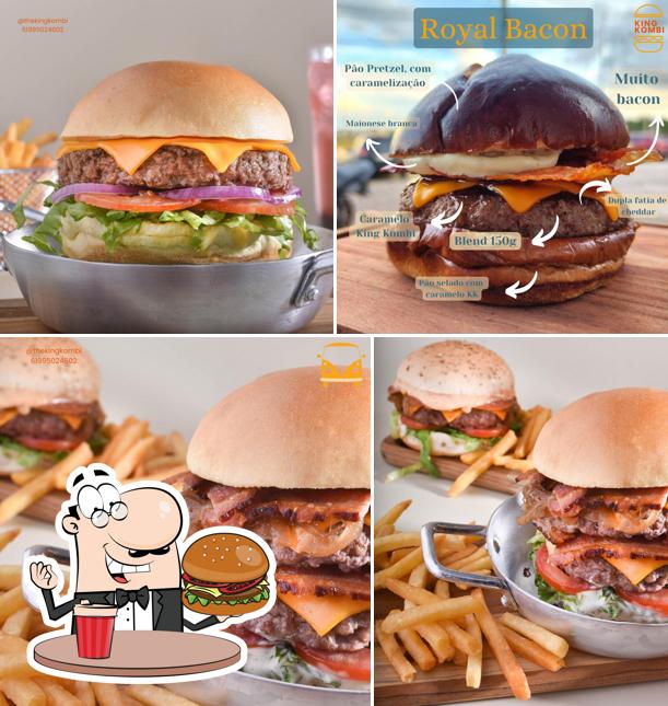 Os hambúrgueres do King Kombi irão saciar uma variedade de gostos