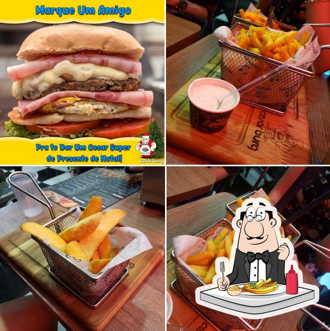Prove batatas fritas no Cesar Burg
