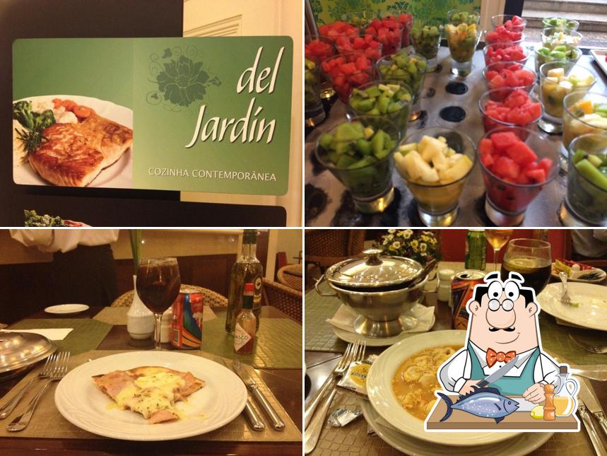 Salmão grelhado em del Jardín