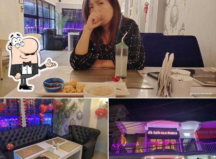 The interior of N's Cafe Cum Restro
