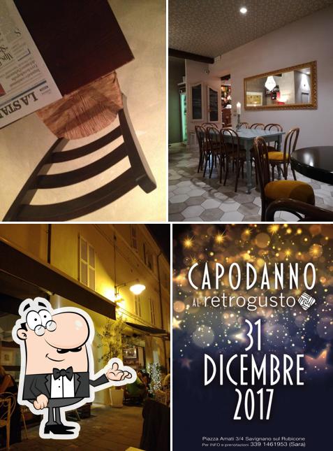 Gli interni di Retrogusto Enoteca