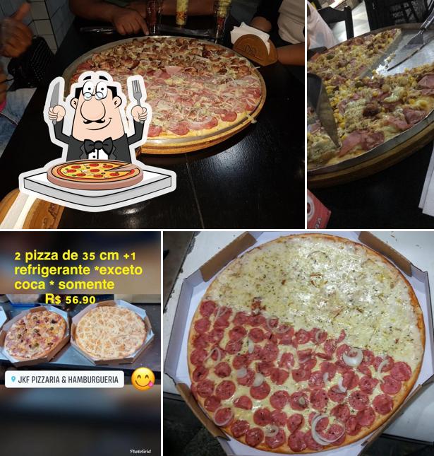 Escolha diferentes estilos de pizza