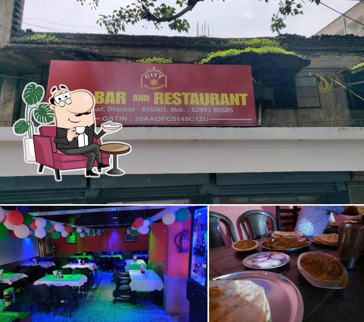 The interior of CITY BAR AND RESTAURANT